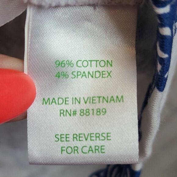 Rare Lilly Pulitzer White Elephant Print French Terry Henley Sweatshirt Preppy 0 - Picture 10 of 11